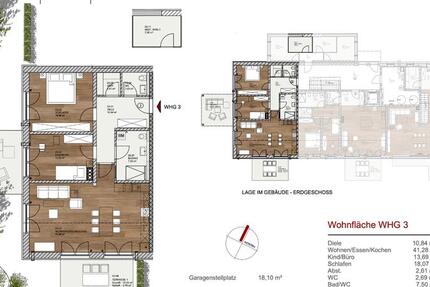 Wohnung Sontheim - 3 Zimmer, 110 m&sup2;, 1.430&euro; | Angebot:26705046