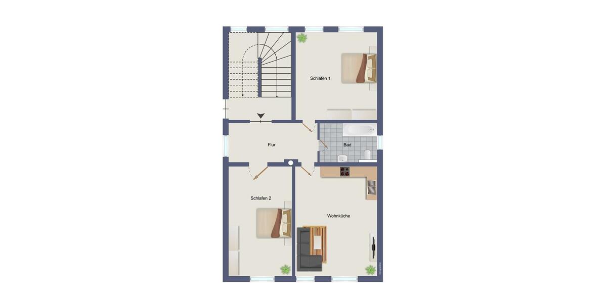 Etagenwohnung Weinböhla - 2.5 Zimmer, 65 m&sup2;, 1.150&euro; | Angebot:26380114