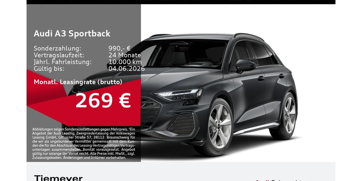 Audi A3 3.760 km 32.700 &euro; Bochum 44809