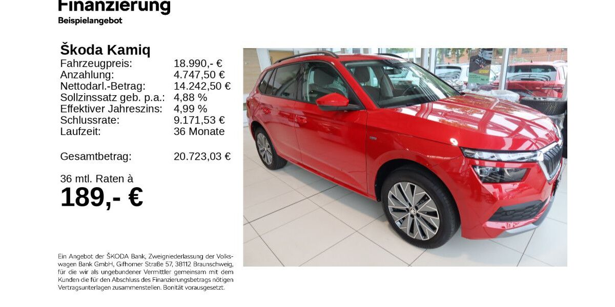Skoda Kamiq 41.400 km 18.790 &euro; Gifhorn 38518