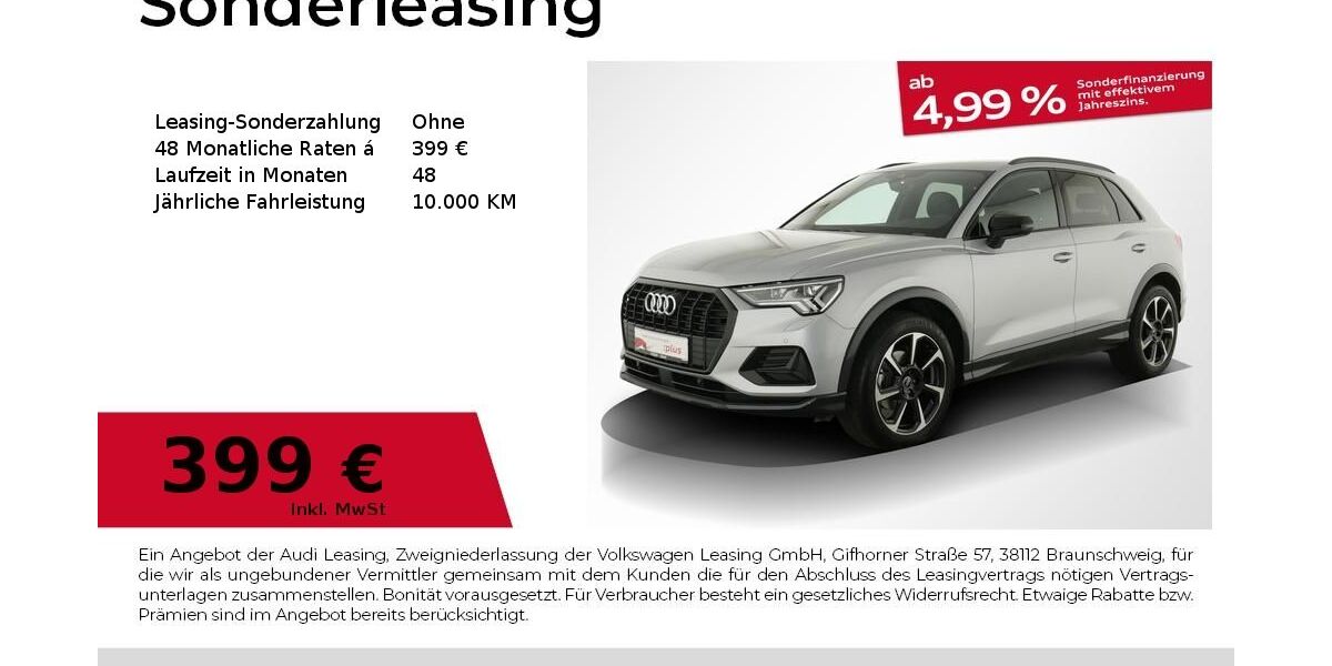 Audi Q3 3.321 km 47.490 &euro; Nürnberg 90441