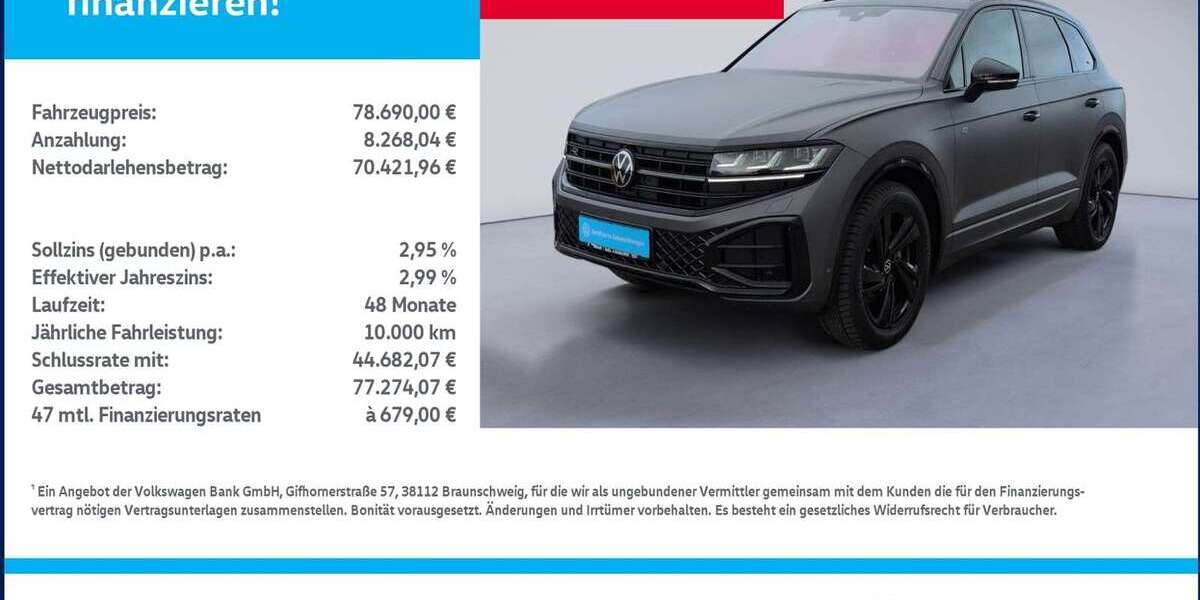 VW Touareg 9.987 km 78.689 &euro; Roßla 06536