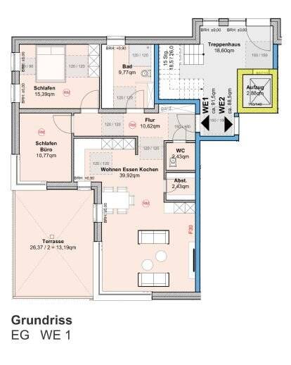 3 - Zi Wohnung im Neubau 6 Parteien Haus in Siedlungshausen (Winterberg) 3 zimmer