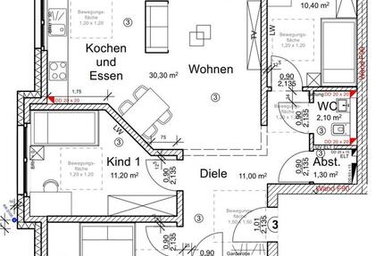 Wohnung Delbrück - 4 Zimmer, 90 m&sup2;, 1.150&euro; | Angebot:25352300