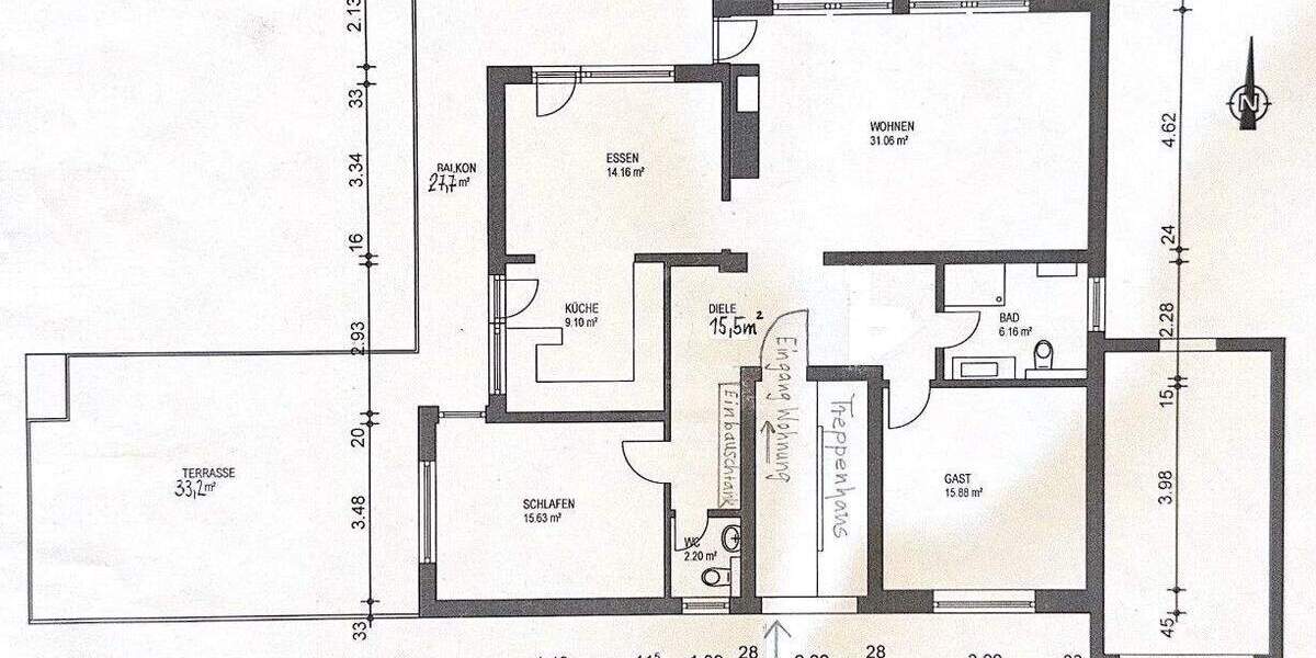 Etagenwohnung Velbert Langenberg - 4 Zimmer, 120 m&sup2;, 315.000&euro; | Angebot:24857677