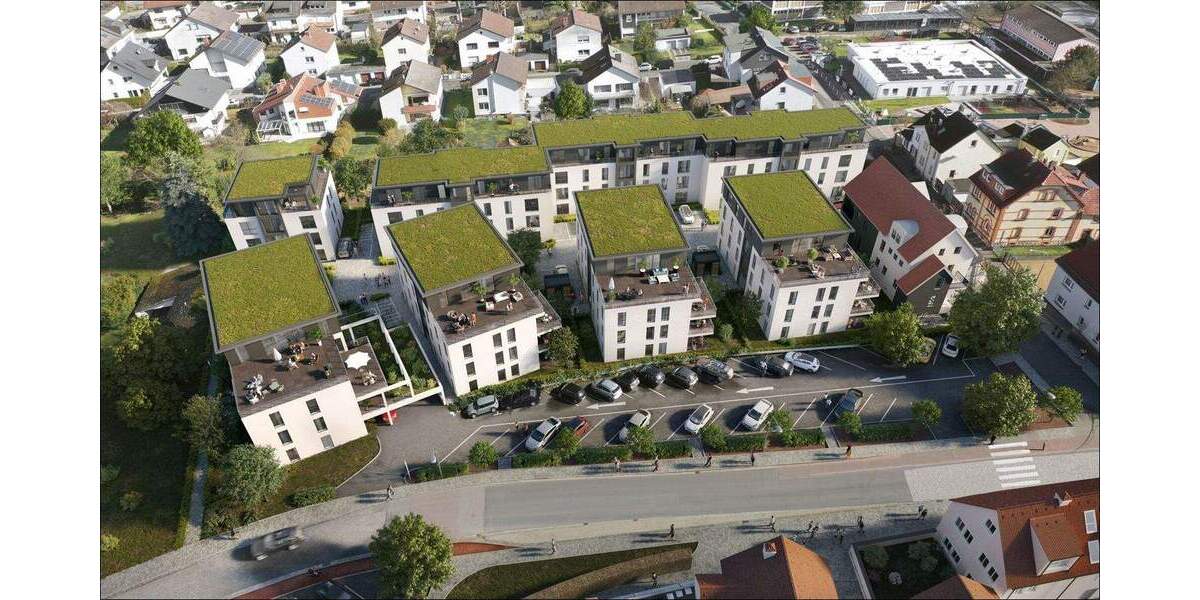 Genehmigtes Projekt für 74 Wohnungen im Stadtkern Babenhausen zimmer