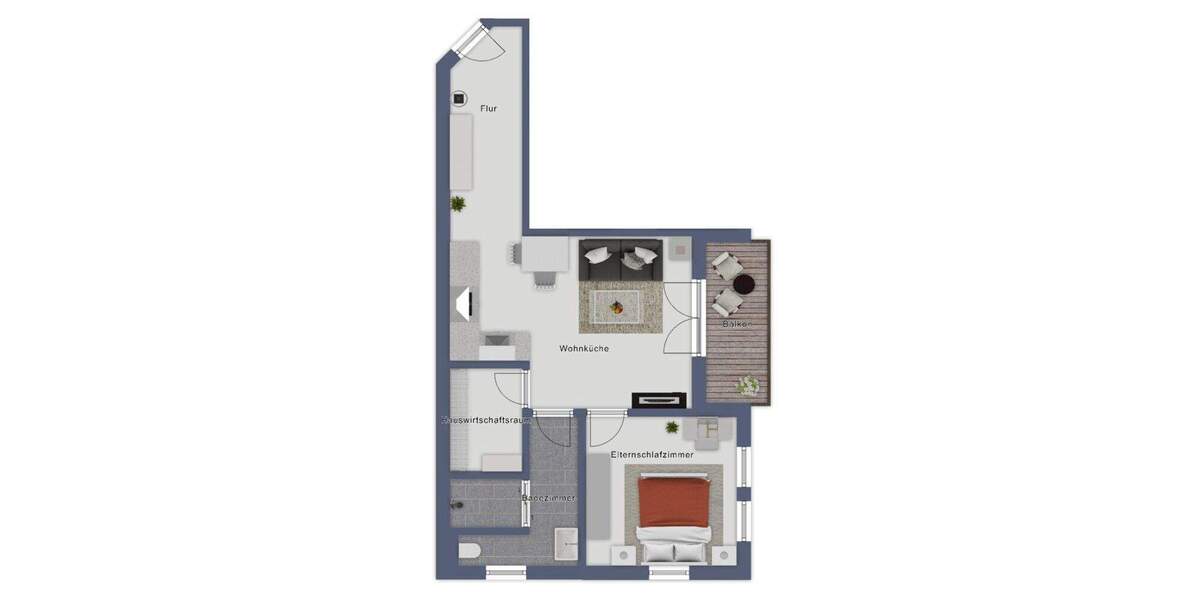Etagenwohnung Rastdorf - 2 Zimmer, 61 m&sup2;, 217.000&euro; | Angebot:25674337
