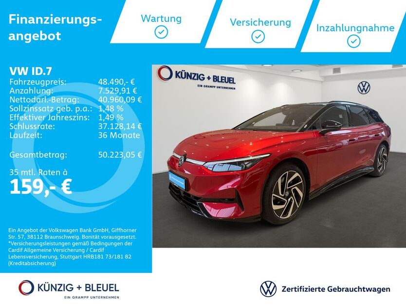 VW ID.7 15.929 km 48.490 € Aschaffenburg 63741