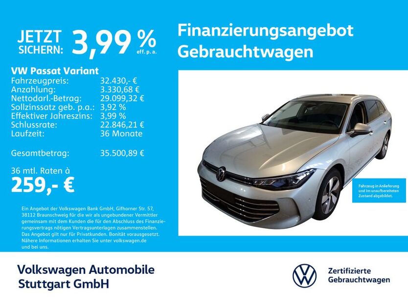 VW Passat Variant 12.188 km 32.430 € Stuttgart-Wangen 70188