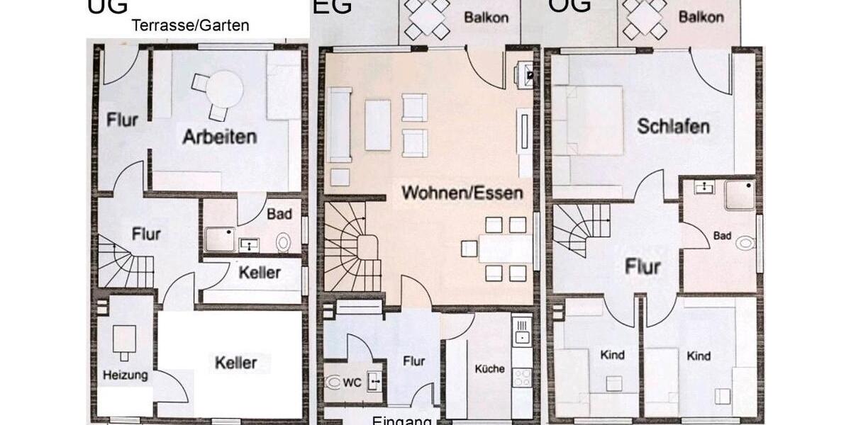 Doppelhaushälfte Lüdenscheid - 5 Zimmer, 135 m&sup2;, 1.479&euro; | Angebot:26234308