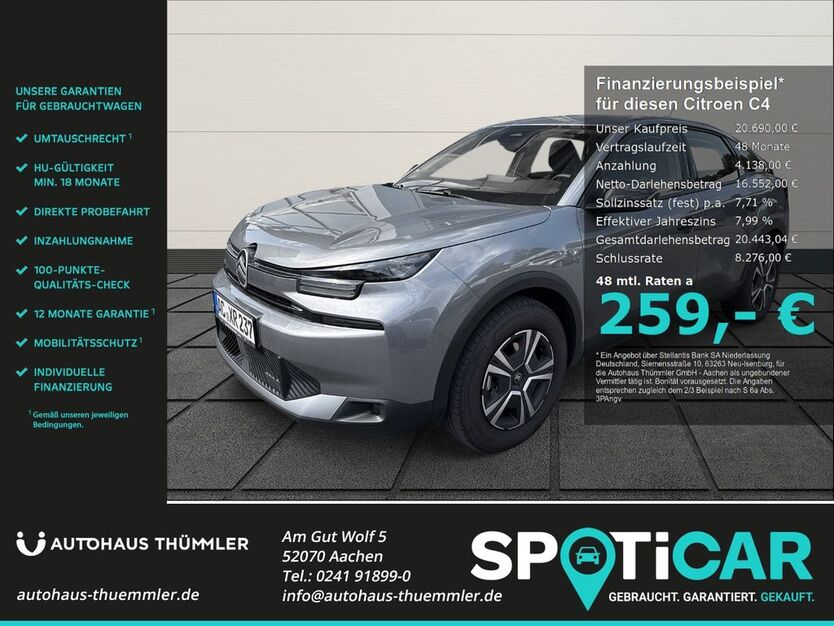 Citroen C4 4.999 km 20.690 € Aachen 52070
