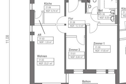 Barrierefreie 3-Zimmerwohnung, 85 m² im Erdgeschoss zu vermieten