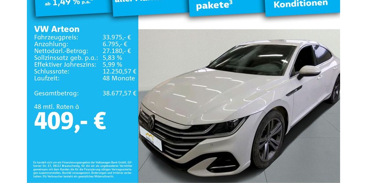 VW Arteon 43.259 km 33.975 &euro; Berlin 13088