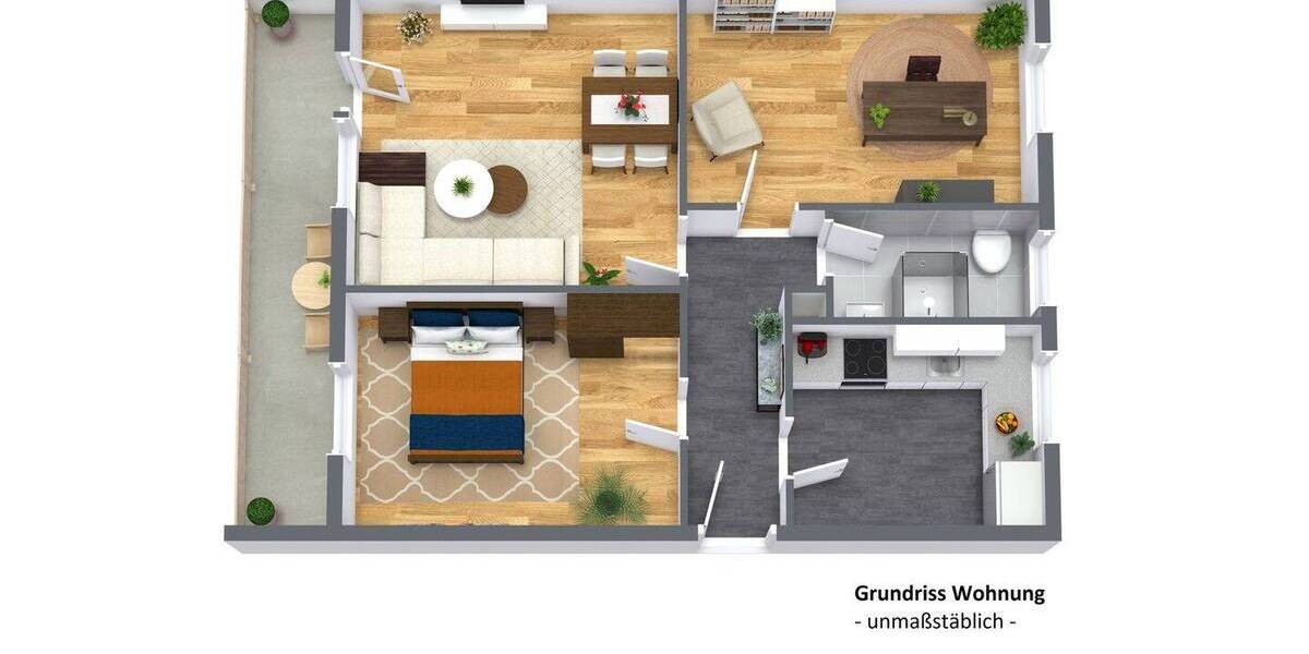 Etagenwohnung Wathlingen - 3 Zimmer, 70 m&sup2;, 147.000&euro; | Angebot:26246681