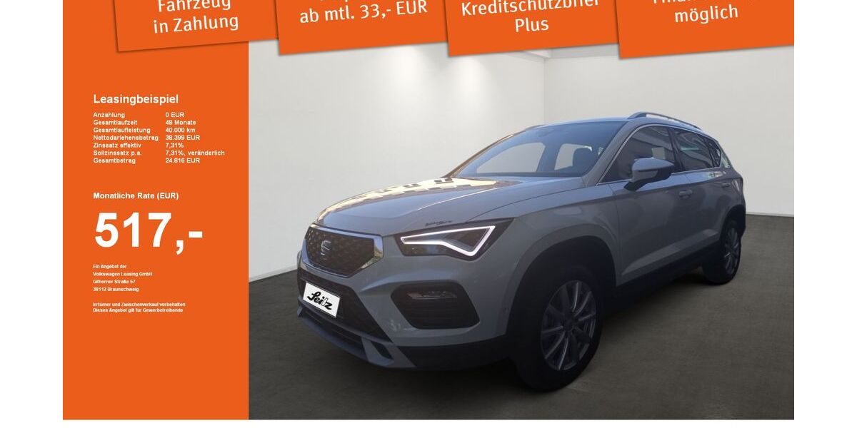 Seat Ateca 9.999 km 32.470 &euro; Lindenberg 88161