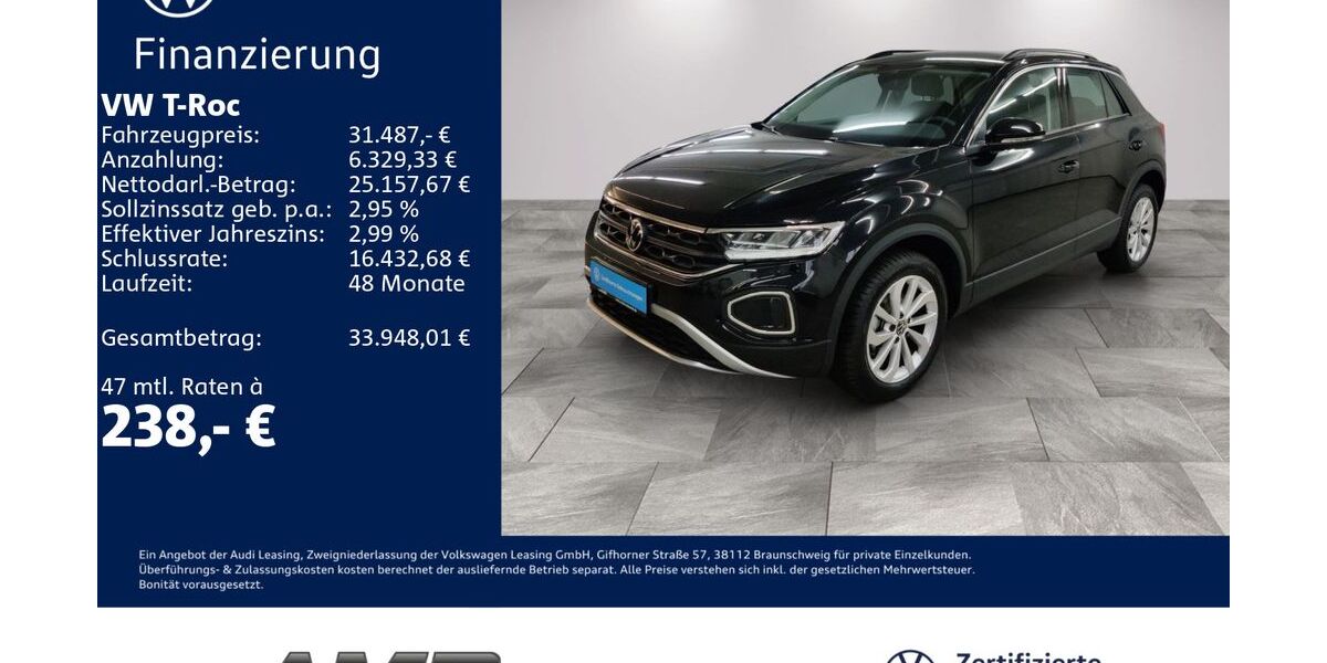 VW T-Roc 1.980 km 30.870 € Borna 04552