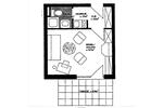Erdgeschoßwohnung Greven - 1 Zimmer, 26 m&sup2;, 138.000&euro; | Angebot:27127726