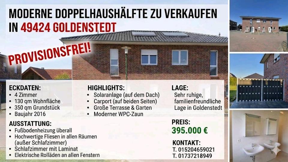 Doppelhaushälfte Goldenstedt - 4 Zimmer, 130 m&sup2;, 395.000&euro; | Angebot:26357475
