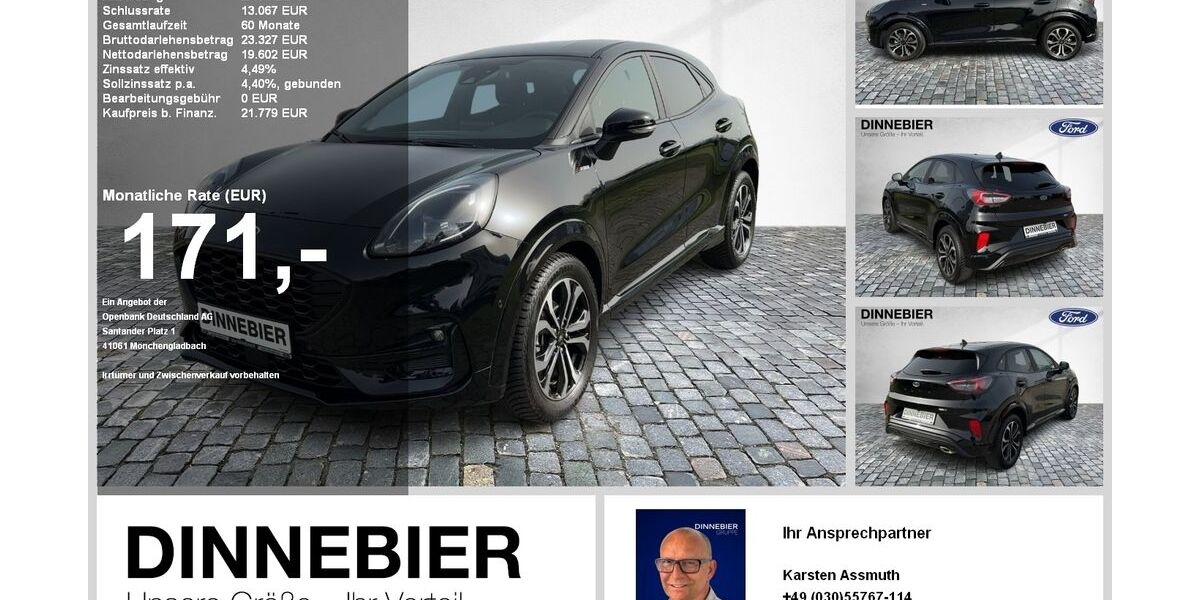 Ford Puma 17.777 km 18.790 &euro; Berlin 10365