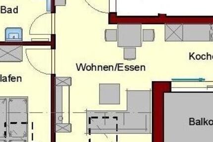 Wohnung Petersberg - 2 Zimmer, 43 m&sup2;, 490&euro; | Angebot:26338592