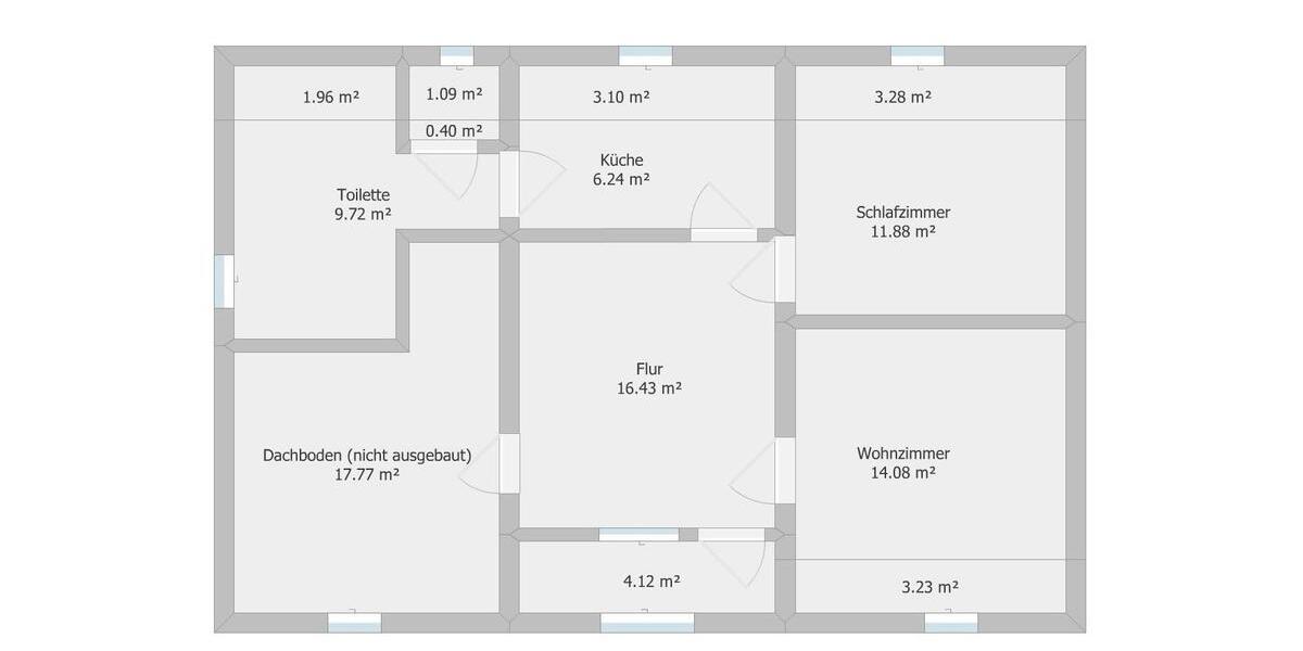 Dachgeschoßwohnung Langerwehe - 2 Zimmer, 63 m&sup2;, 670&euro; | Angebot:25844075