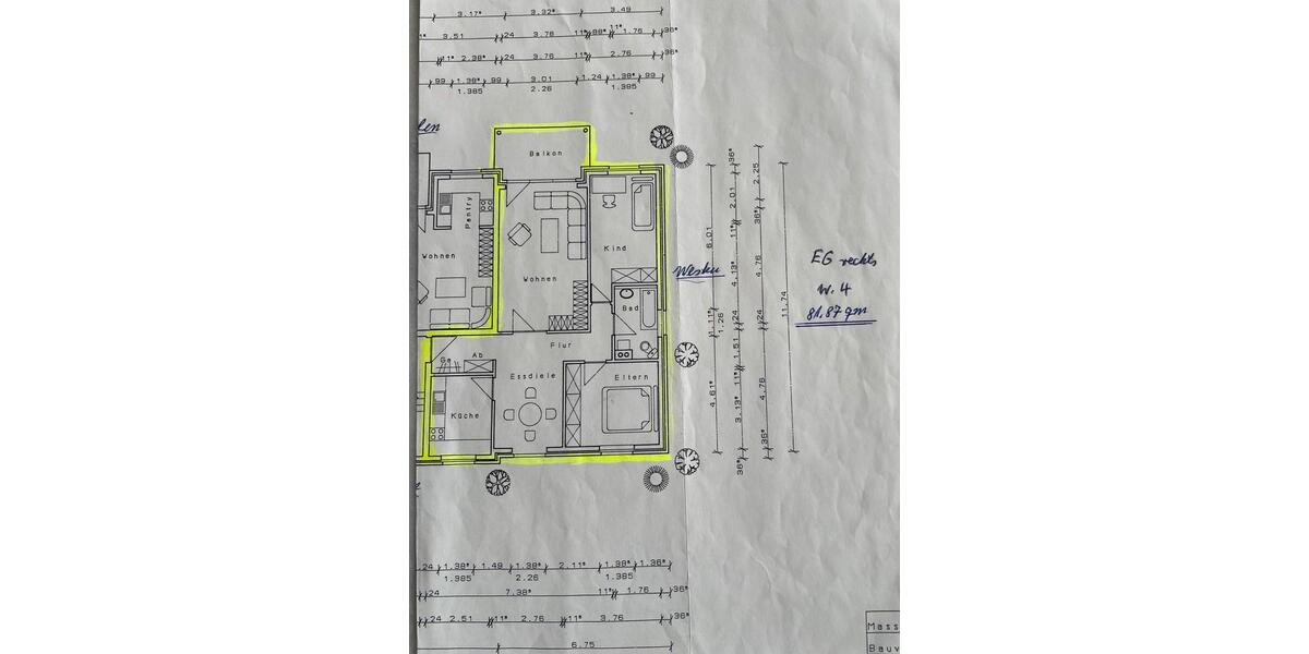 Erdgeschoßwohnung Lübbecke - 3.5 Zimmer, 82 m&sup2;, 192.000&euro; | Angebot:26124177