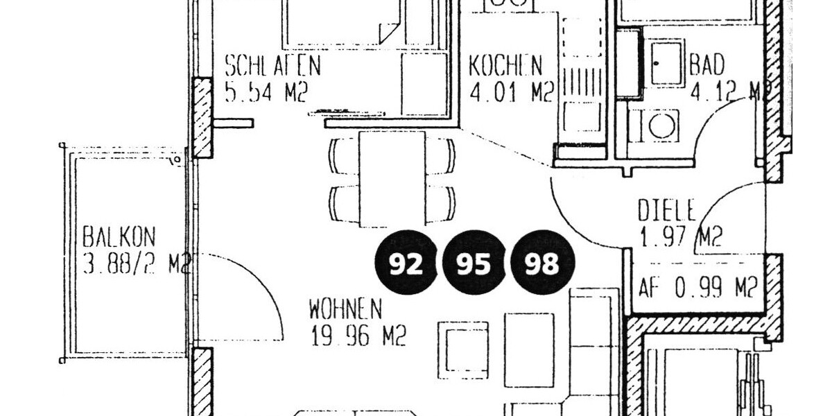 1,5-Zimmer-Wohnung in Klotzsche mit Balkon und TG-Stellplatz - Etagenwohnung Dresden Klotzsche | Angebot:27347042