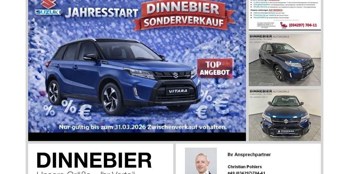 Suzuki Vitara 3.900 km 22.890 &euro; Markkleeberg 04416