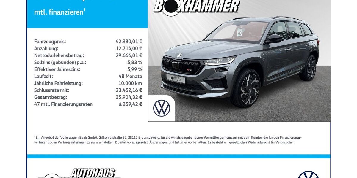 Skoda Kodiaq 41.920 km 42.380 &euro; Bad Aibling 83043