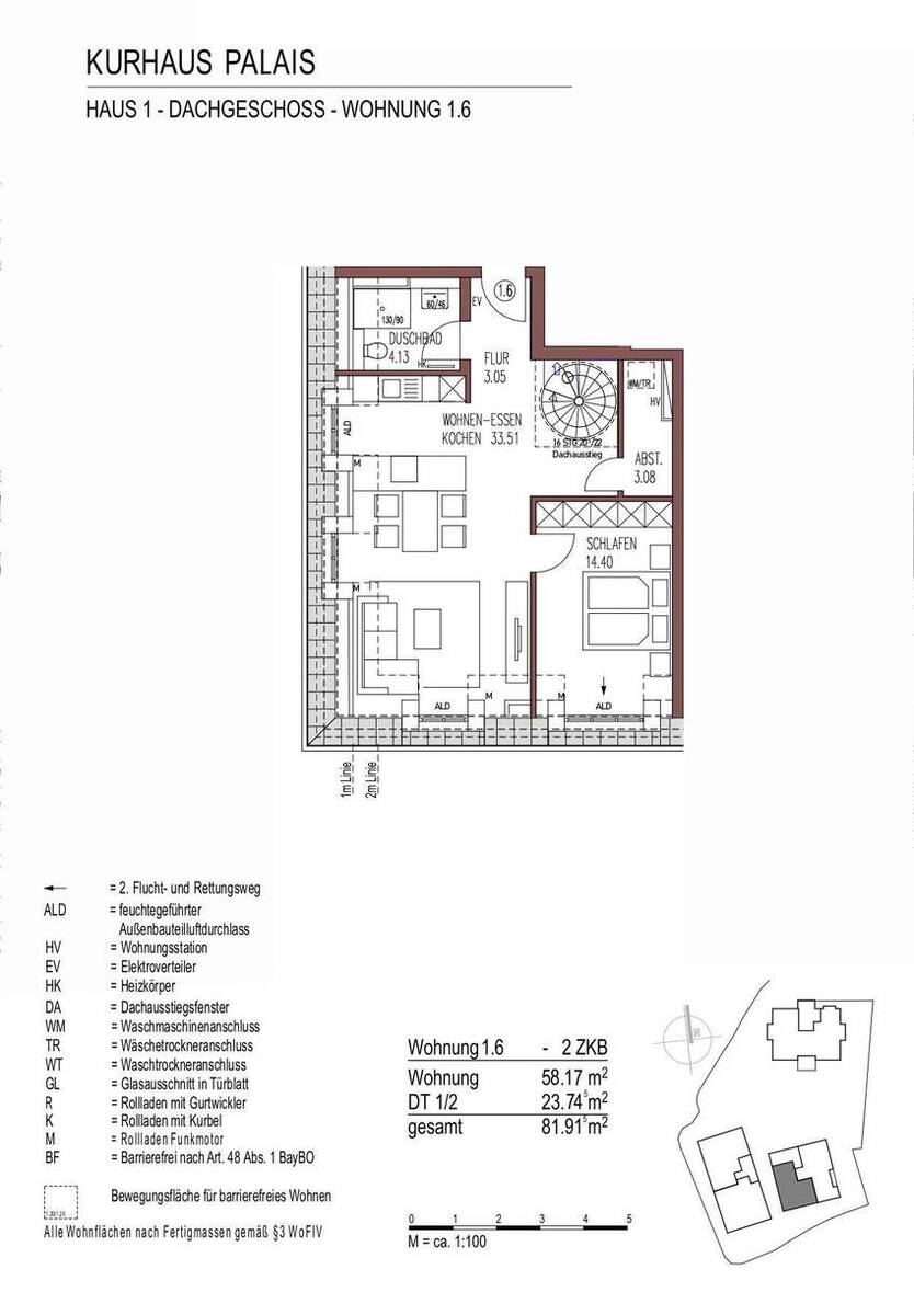 Besondere 2-Zimmer-Wohnung mit privater Dachterrasse! 2 zimmer