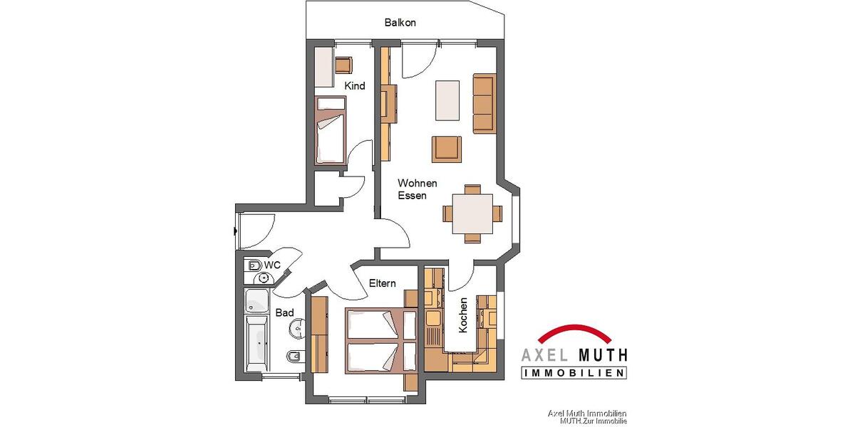 Erdgeschoßwohnung Sulzfeld - 3 Zimmer, 71 m&sup2;, 780&euro; | Angebot:26563798