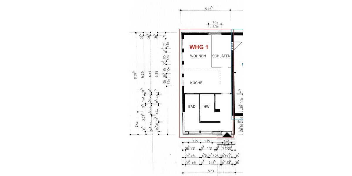 Etagenwohnung Lübbecke - 1 Zimmer, 49 m&sup2;, 95.000&euro; | Angebot:23047614