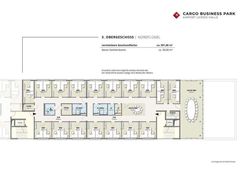 Energieeffiziente Gewerbeimmobilie mit Top-Verkehrsanbindung in Schkeuditz zimmer