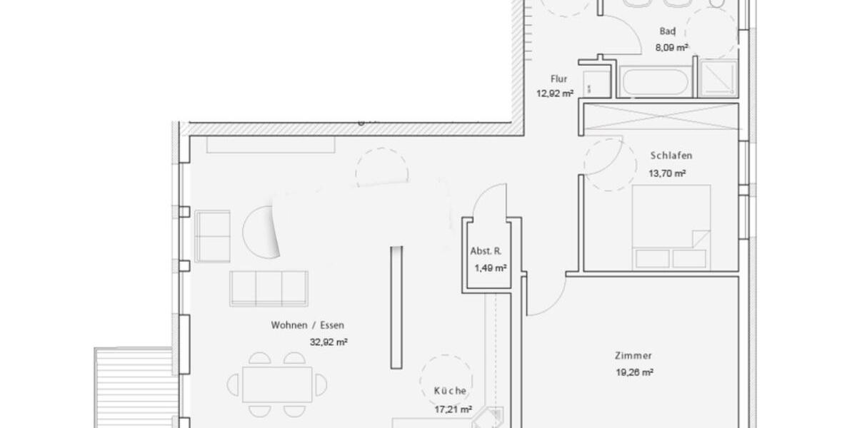 Geräumige und helle 3-Zimmer-Wohnung 3 zimmer