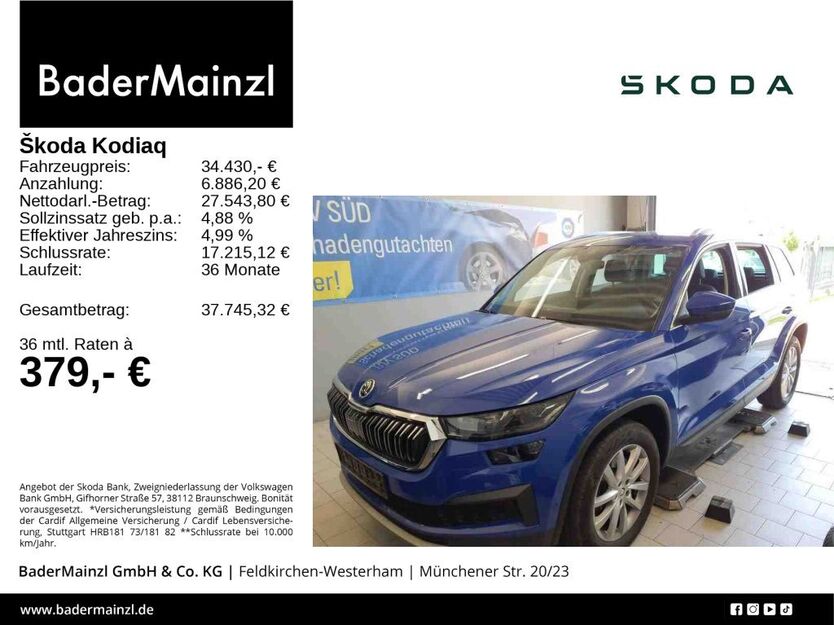 Skoda Kodiaq 61.820 km 34.430 € Feldkirchen/Westerham 83620