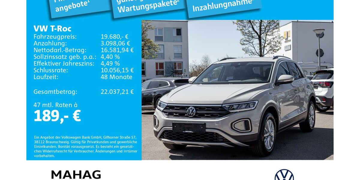 VW T-Roc 61.656 km 18.981 &euro; München 81825
