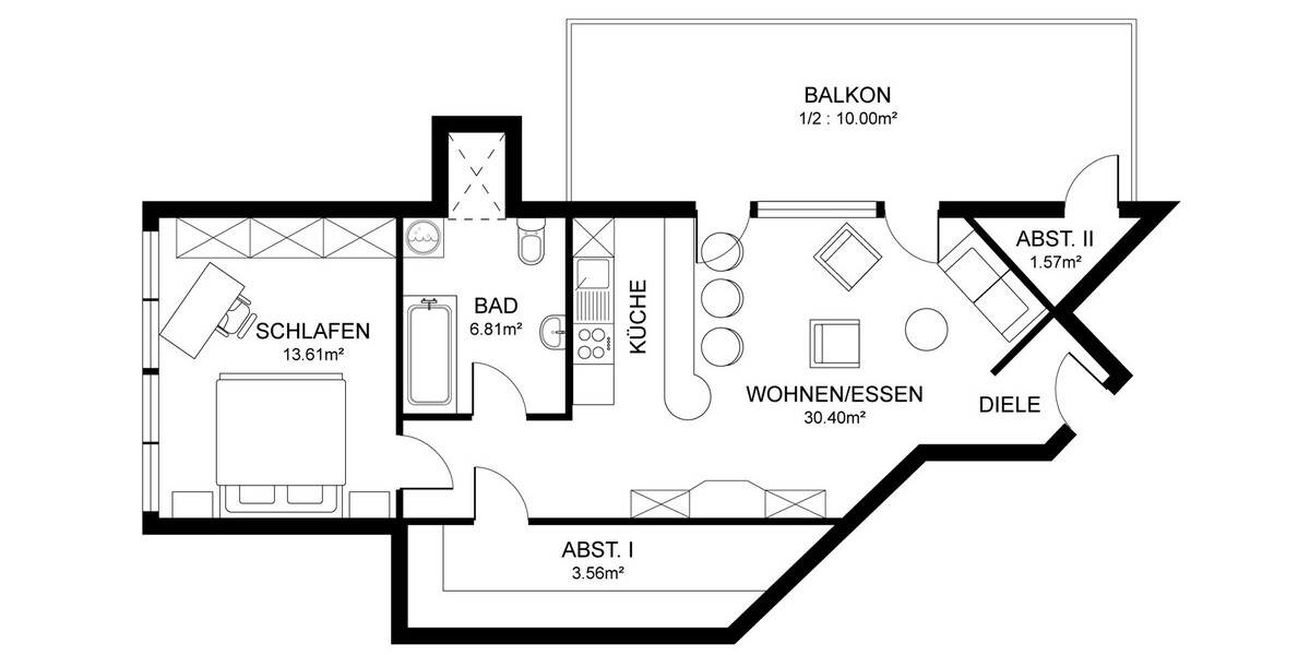 Roetgen – Zuhause über den Dächern der Eifel - Dachgeschoßwohnung Roetgen | Angebot:26784139