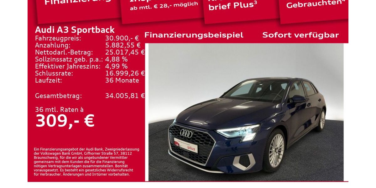 Audi A3 32.600 km 27.900 &euro; Berlin 12489