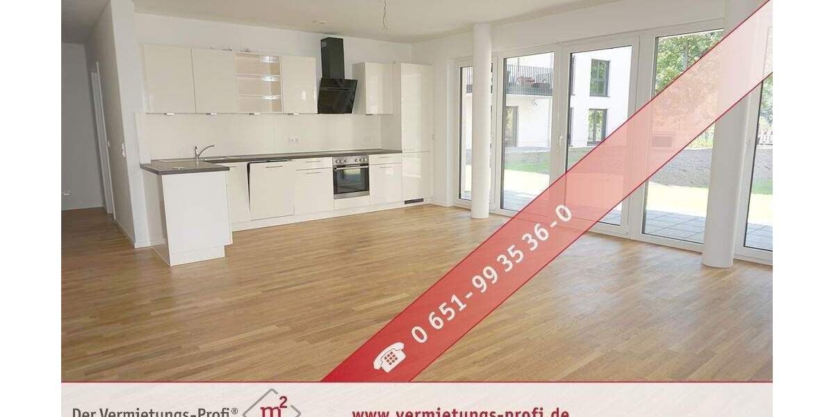 Trier: Wohnen an der Mosel - moderne 3 ZKB Erdgeschosswohnung mit Einbauküche und Terrasse 3 zimmer