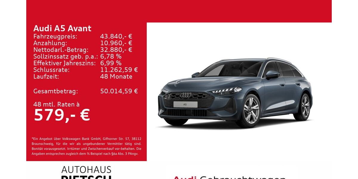 Audi A5 7.675 km 43.840 &euro; Melle 49324