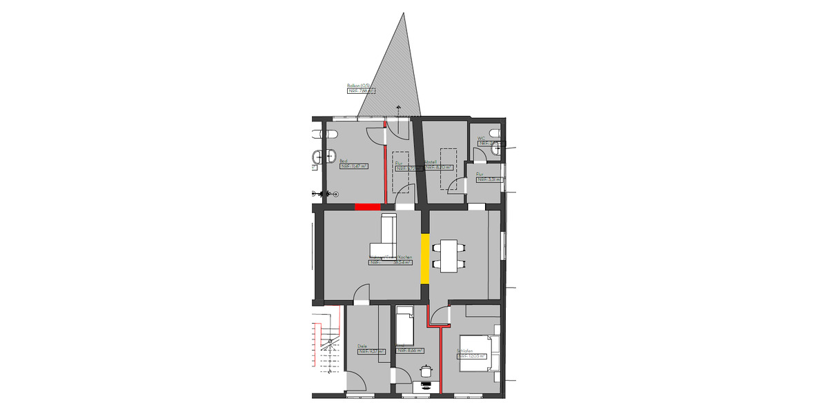 Etagenwohnung Bad Schussenried - 3 Zimmer, 108 m&sup2;, 1.140&euro; | Angebot:25211213