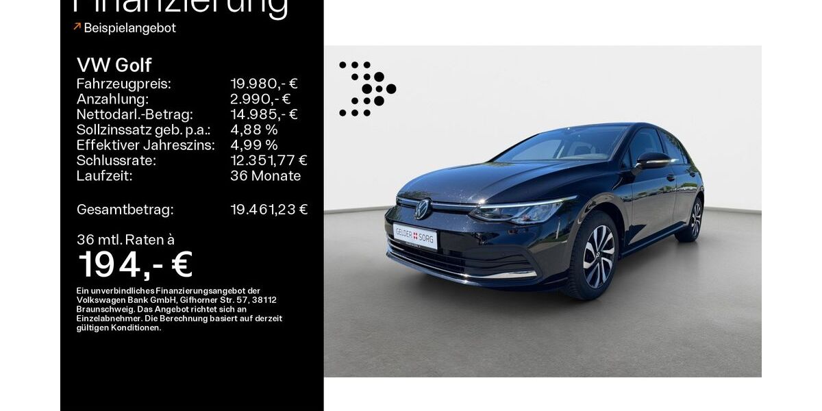 VW Golf 37.800 km 19.780 &euro; Ebern 96106