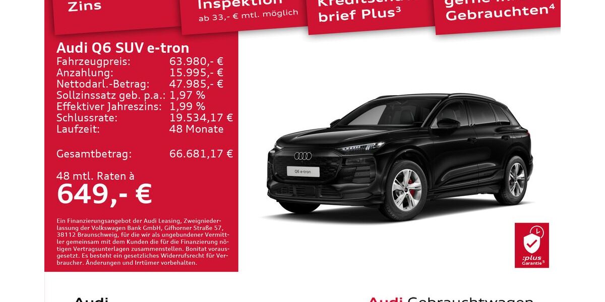 Audi Q6 e-tron 7.887 km 63.980 &euro; Dresden 01169