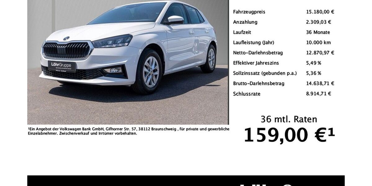 Skoda Fabia 50.053 km 14.580 &euro; Trier 54292
