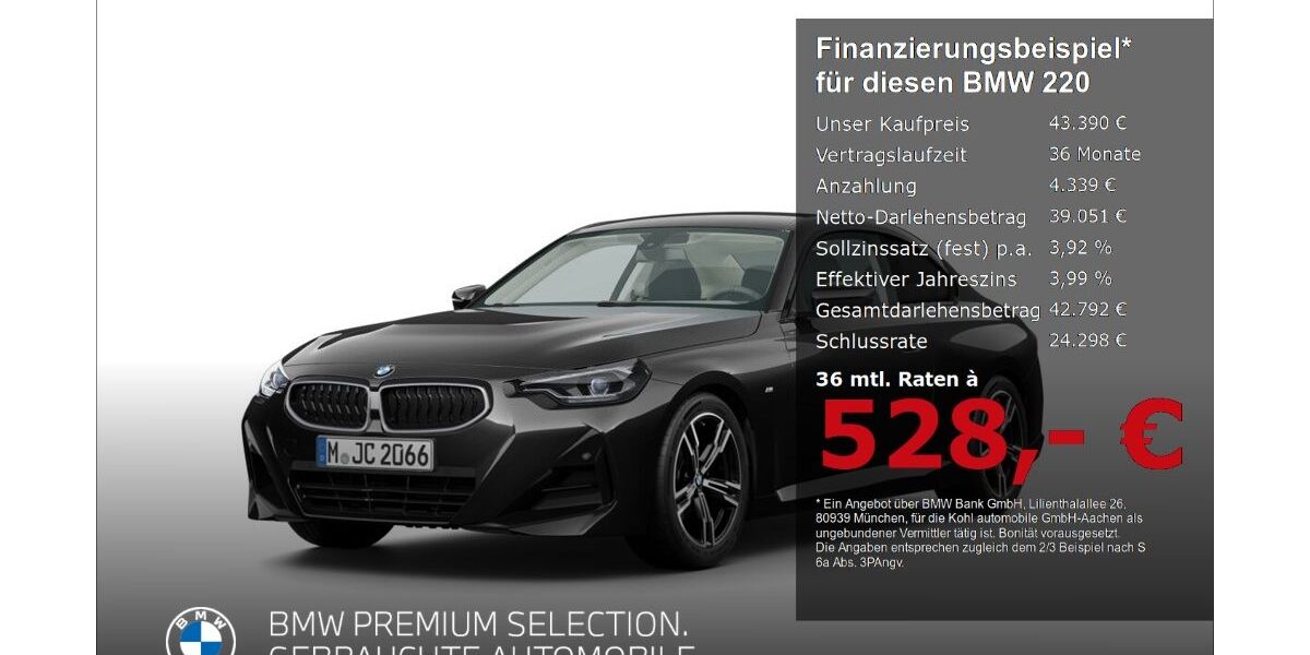 BMW 220 8.479 km 43.390 &euro; Aachen 52078