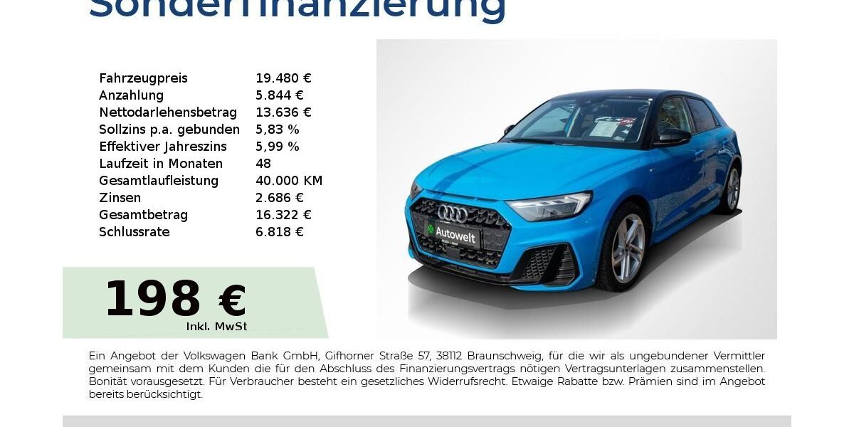 Audi A1 85.550 km 18.880 &euro; Nürnberg 90431