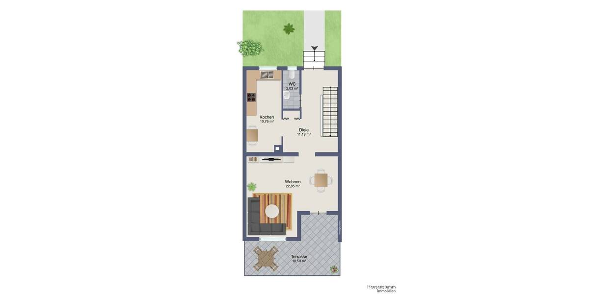 Reihenendhaus Heusenstamm - 4 Zimmer, 121 m&sup2;, 1.950&euro; | Angebot:26453471