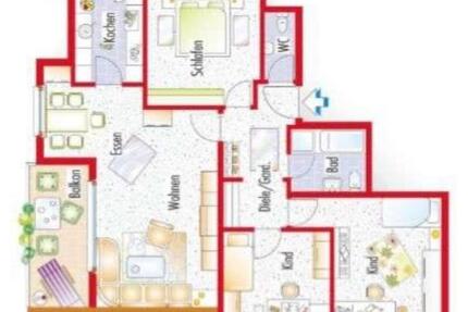 Wohnung Filderstadt - 4.5 Zimmer, 90 m&sup2;, 349.000&euro; | Angebot:26890535
