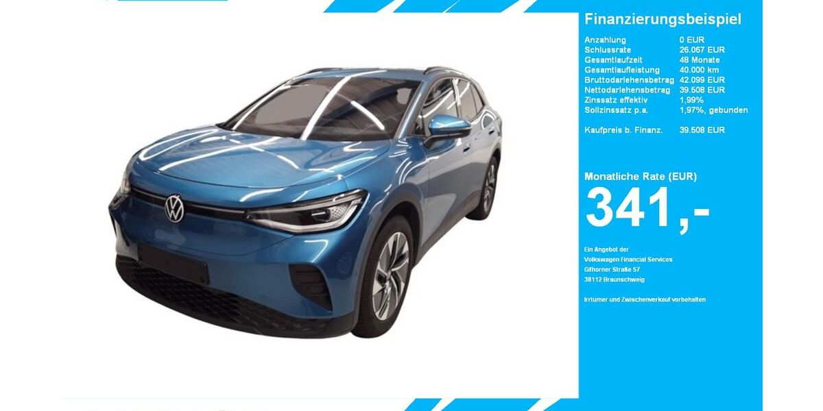 VW ID.4 18.508 km 39.508 &euro; Gütersloh 33334