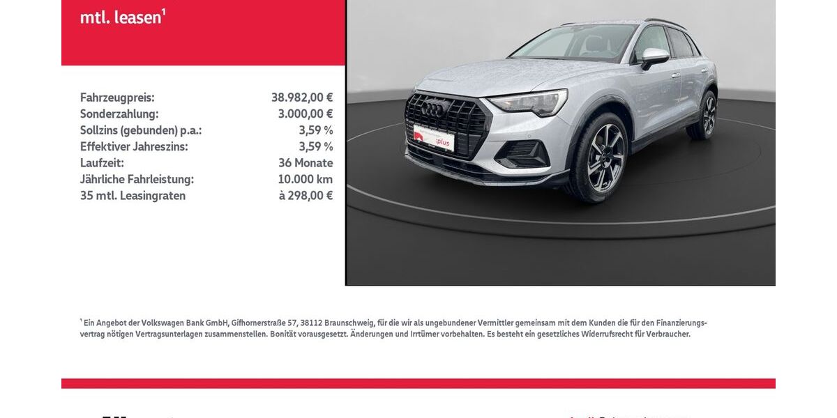 Audi Q3 3.998 km 38.982 &euro; Mühlhausen/Thüringen 99974